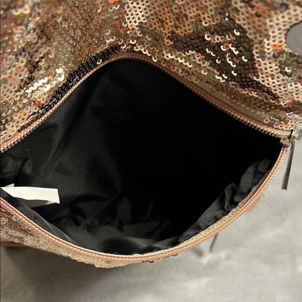 Sequined Trifold Clutch Bag